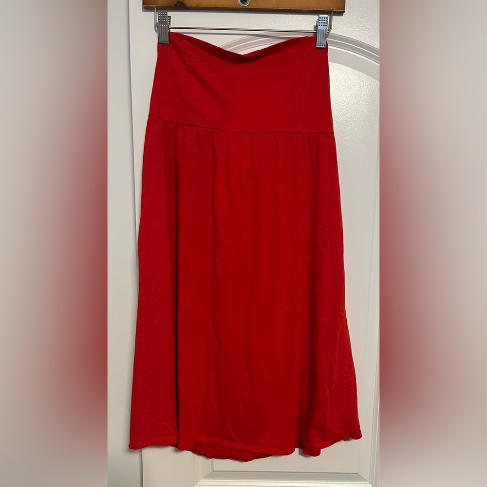 Red strapless dress ❣️